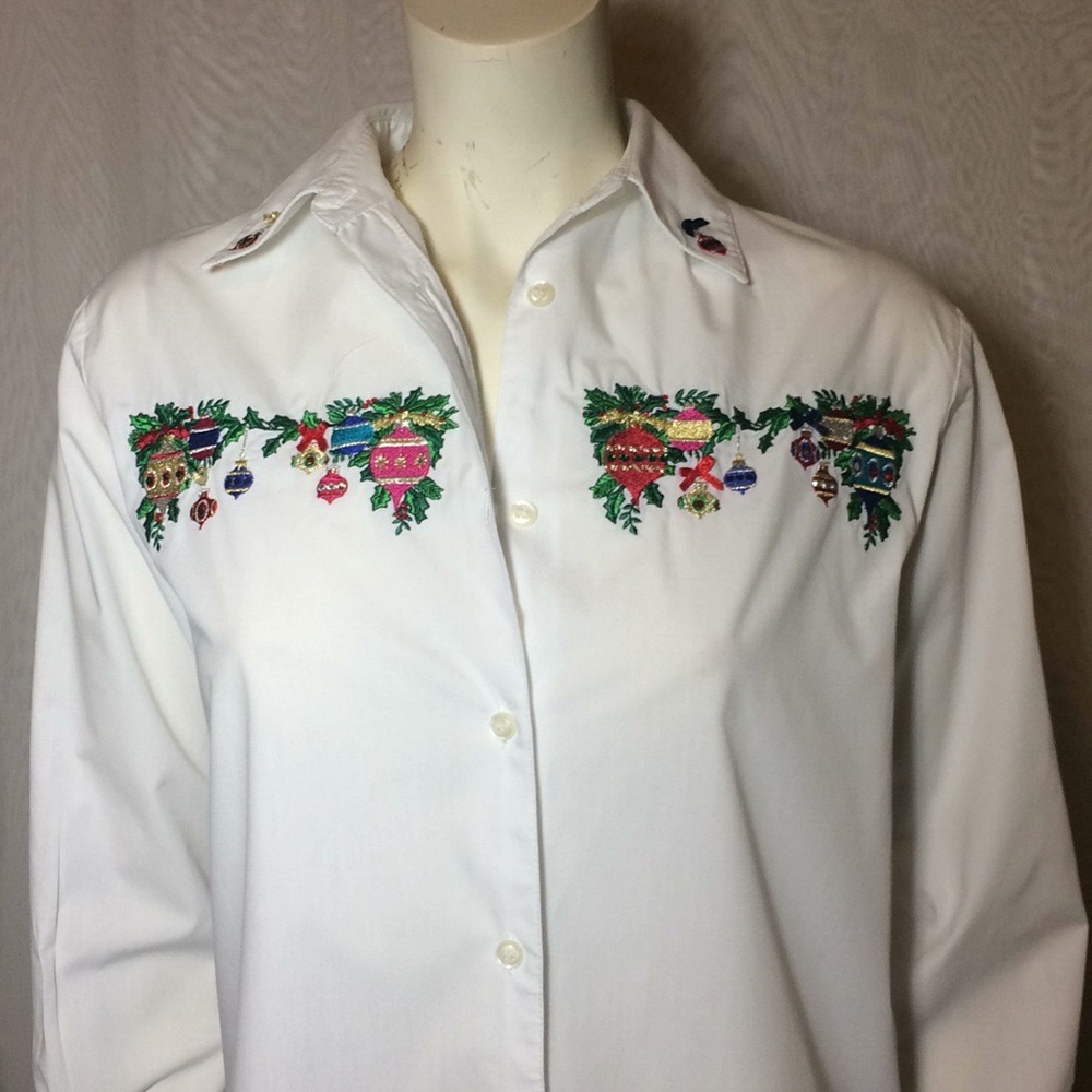 Christmas blouse.